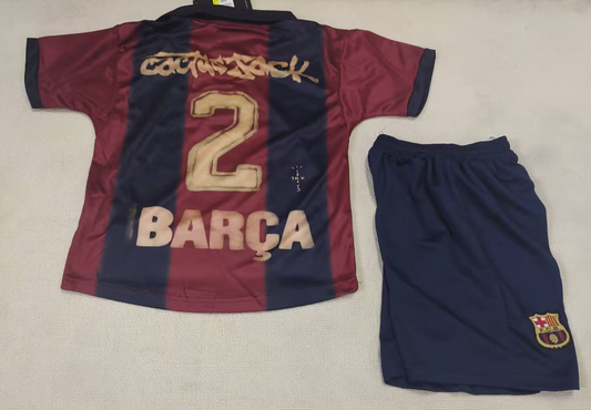 UNIFORME RETRO PARA NIÑO BARCELONA EDI. ESPACIAL 25/26