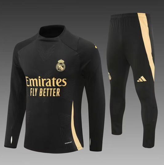 SUDADERA CON CHAQUETA REAL MADRID 24/25 DORADO