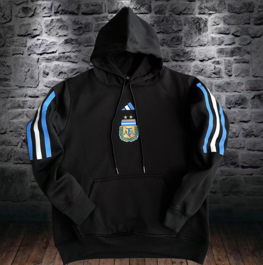 HOODIE RETRO ARGENTINA 22 NEGRO