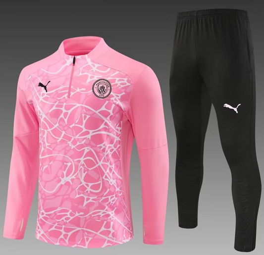 SUDADERA CON CHAQUETA MANCHESTER CITY ROSADA