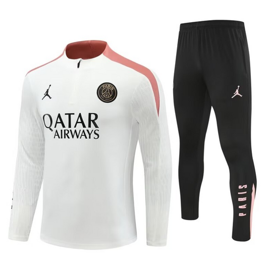 SUDADERA CON CHAQUETA PSG BLANCO