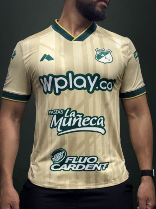 CAMISETA DEPORTIVO CALI 2025 DORADO